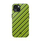 Angelina Stripes | Olive - iPhone Case