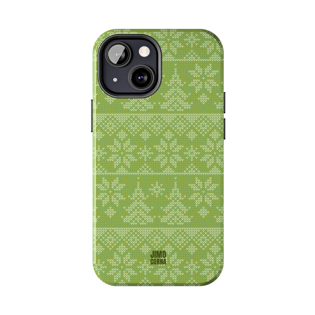 Holiday Knit | Green iPhone Case