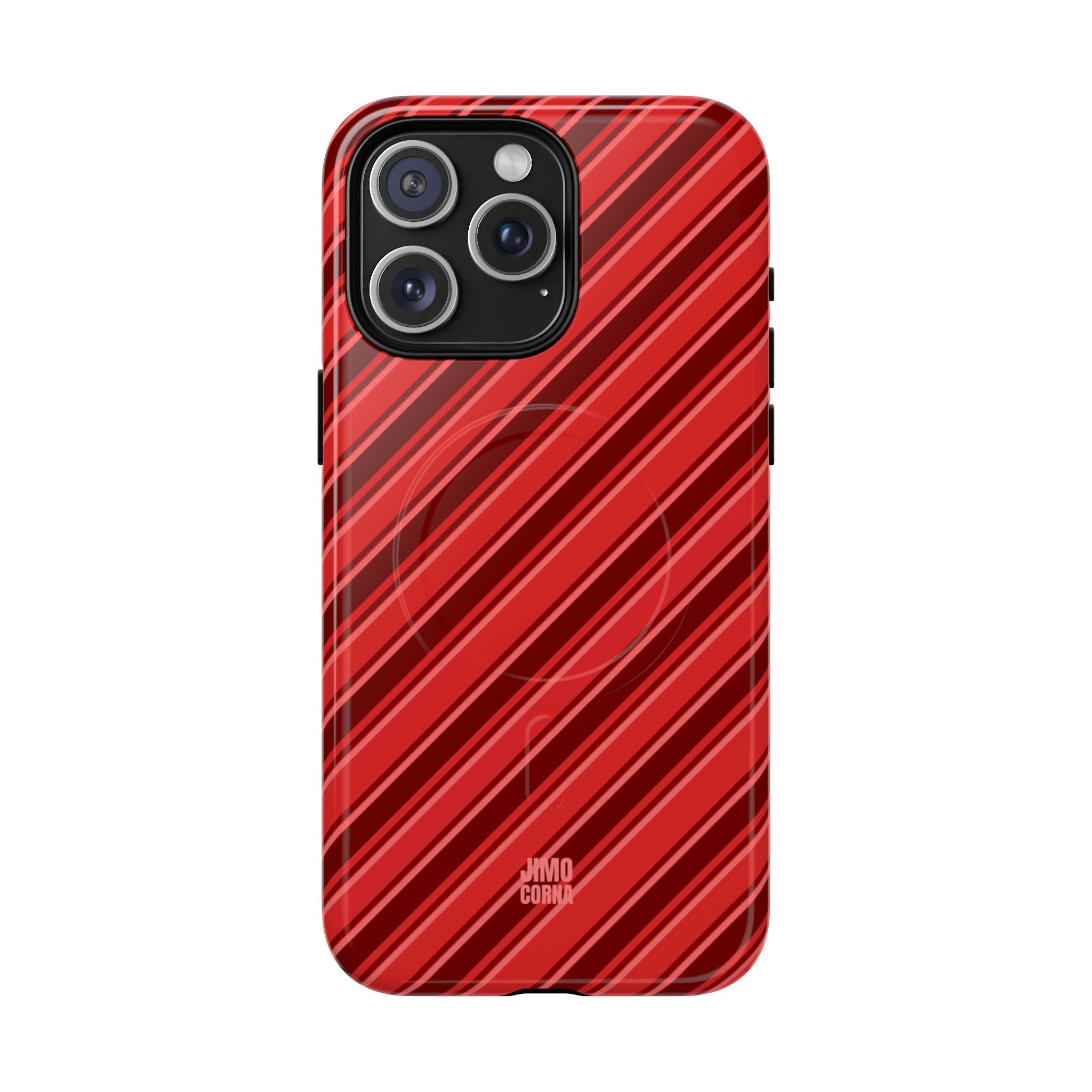 Angelina Stripes | Cherry - MagSafe iPhone Case