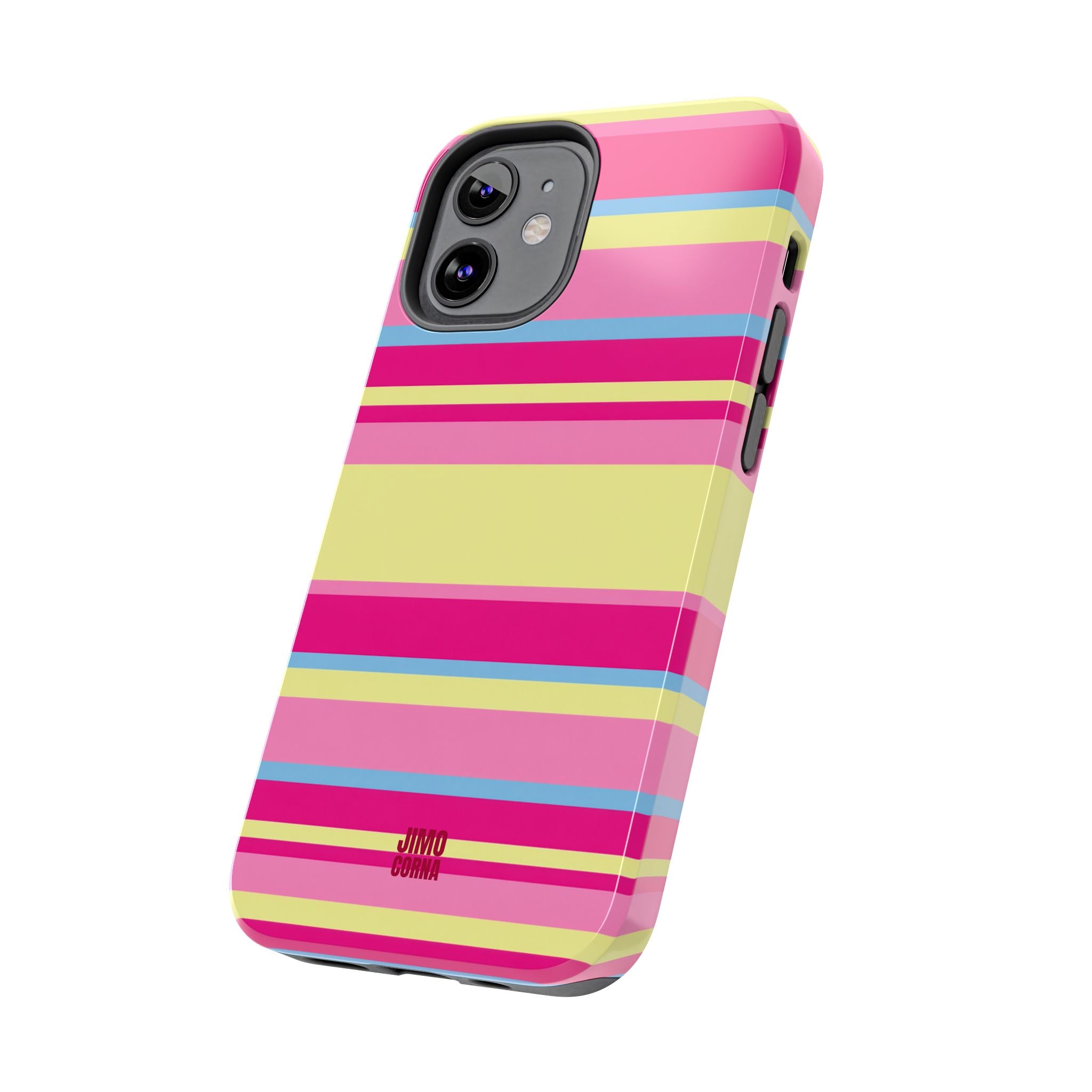 Lemonberry Stripe iPhone Case