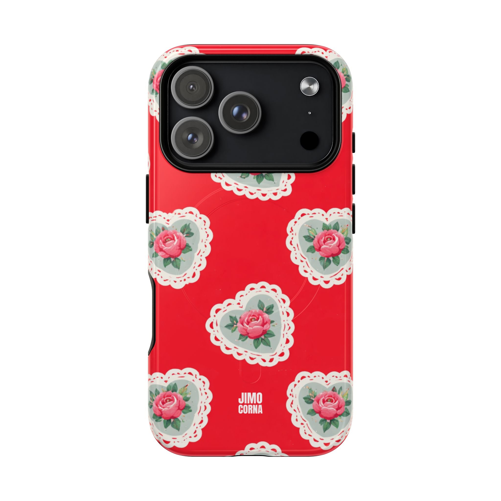 Rosy Lace MagSafe iPhone Case