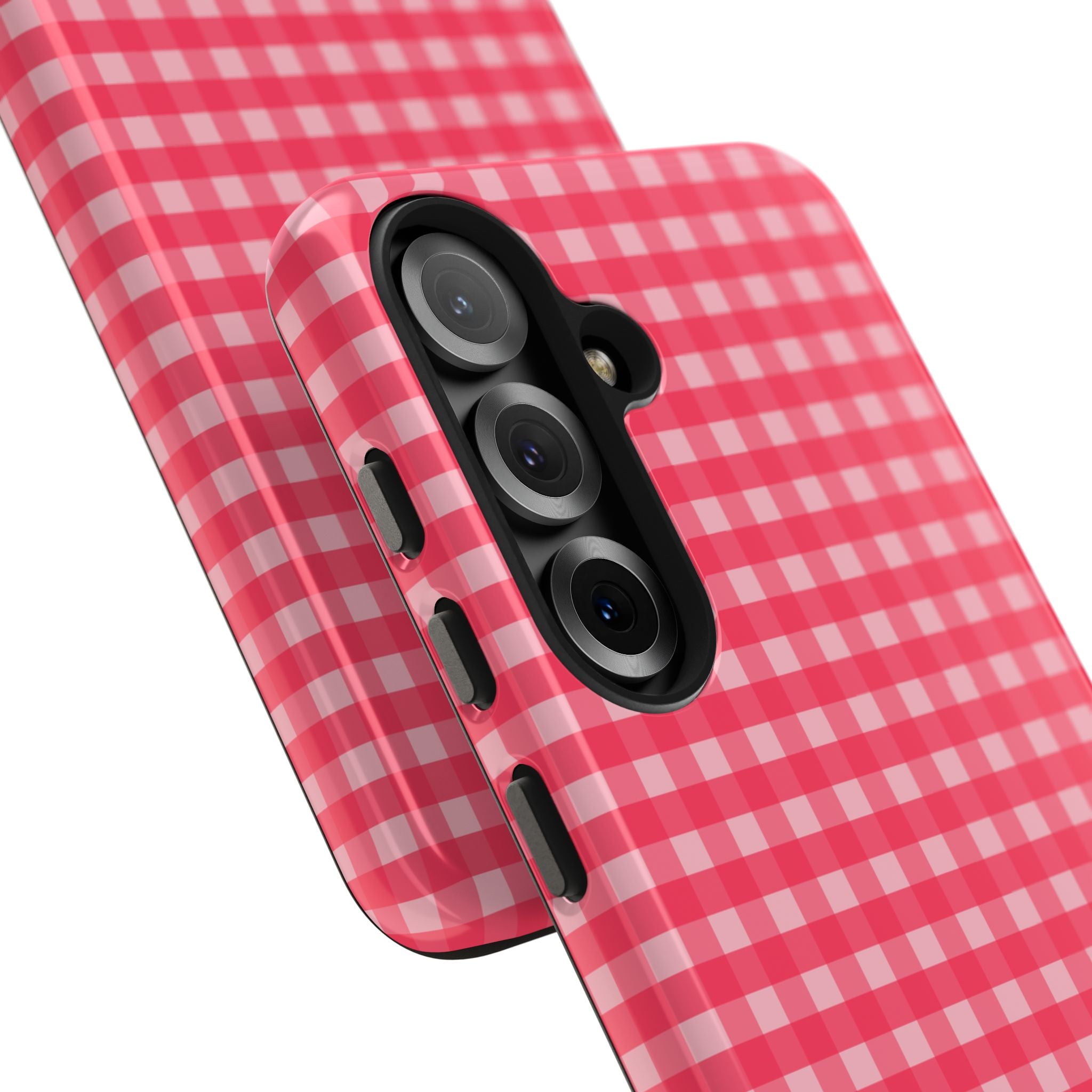 Farm Gingham Samsung Galaxy Case | Hot Pink
