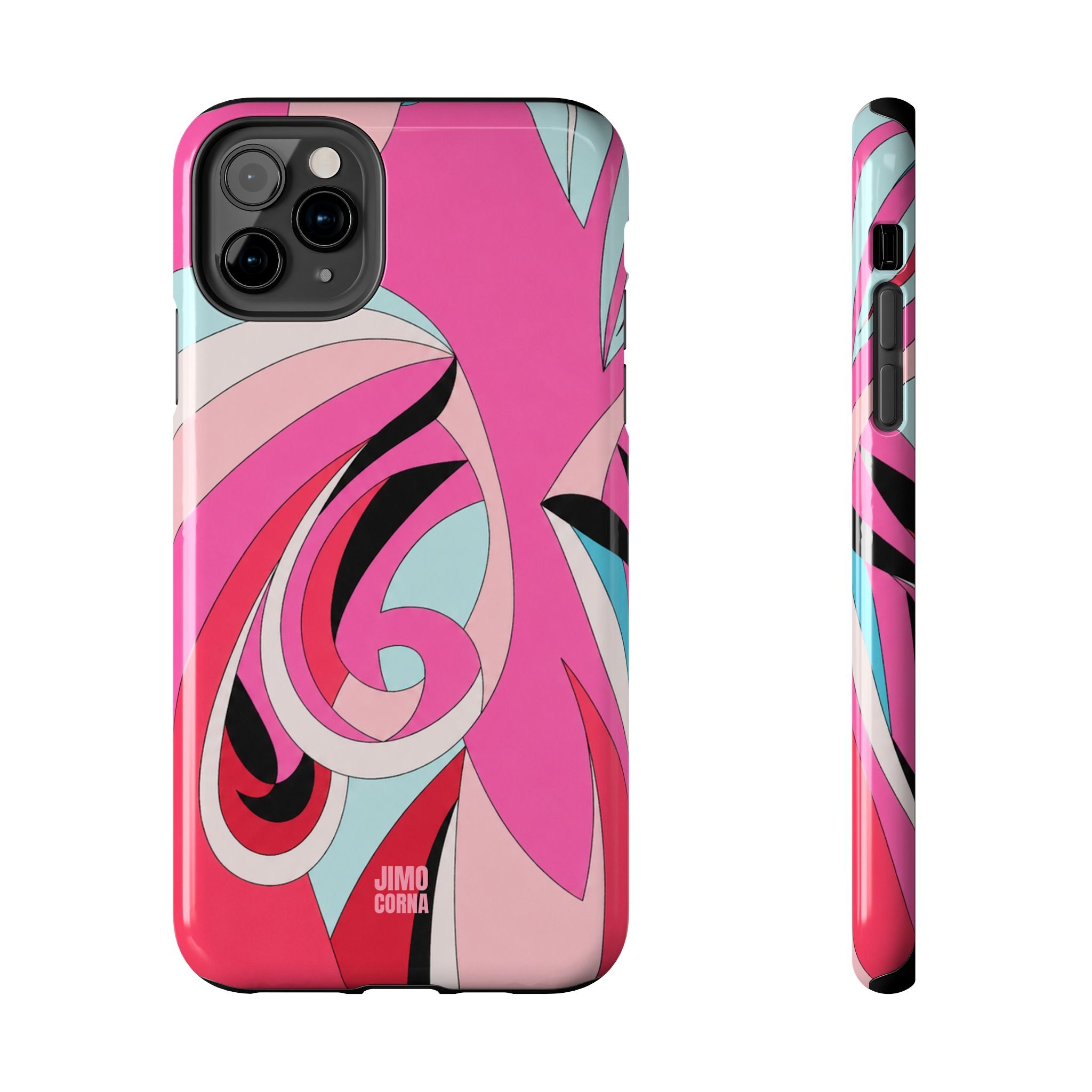 Pink Tropic Swirl iPhone Case