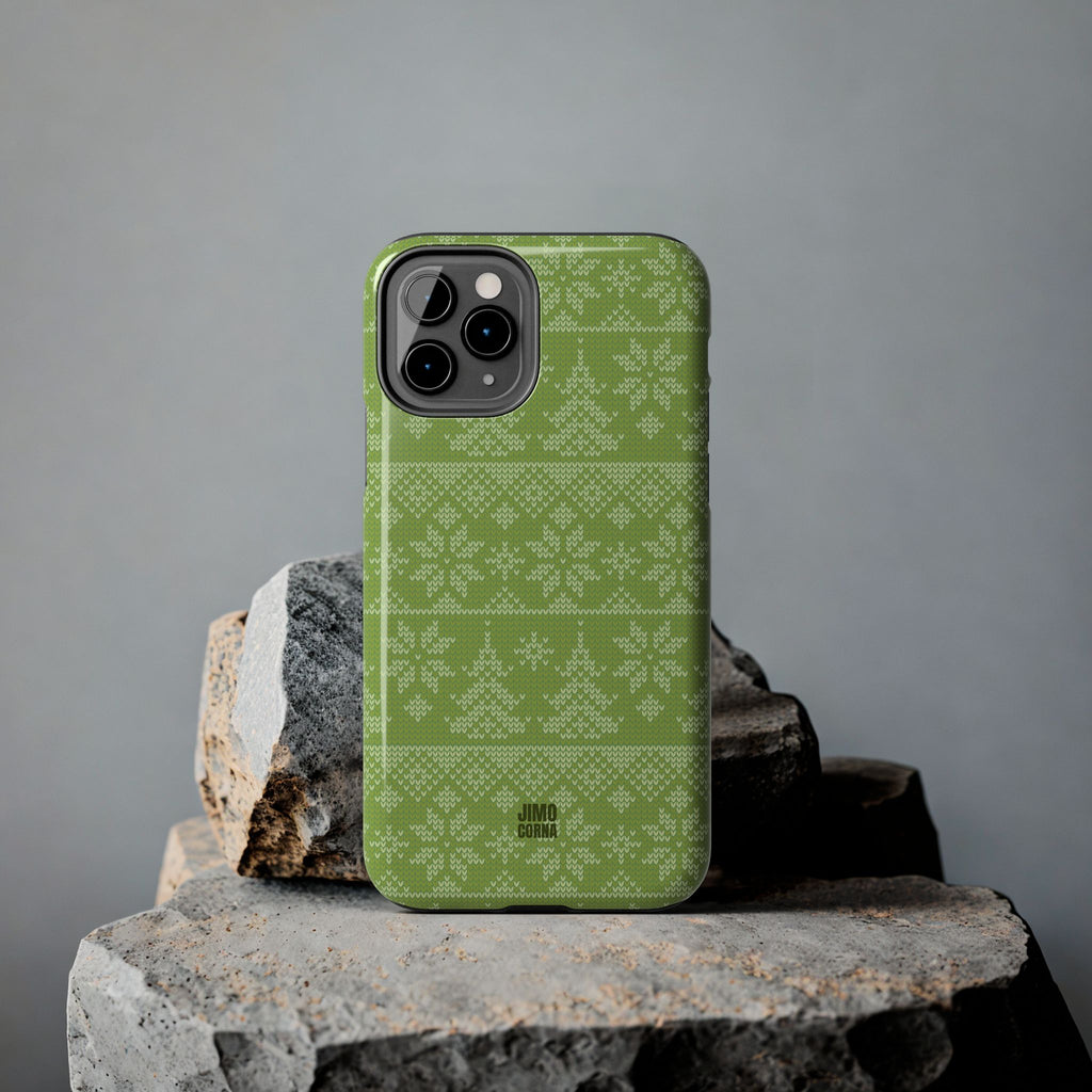 Holiday Knit | Green iPhone Case