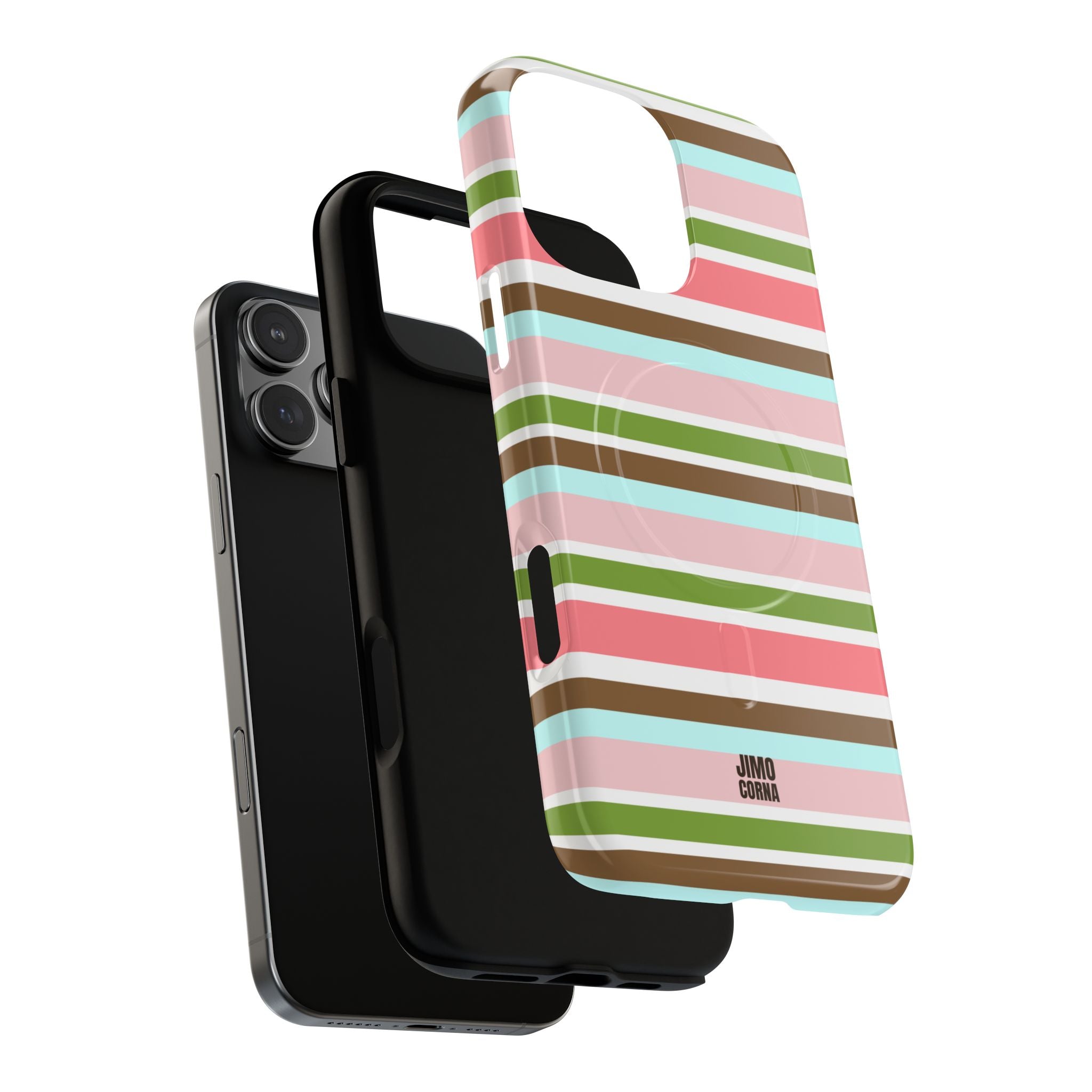 Sweet Candy Stripes MagSafe iPhone Case