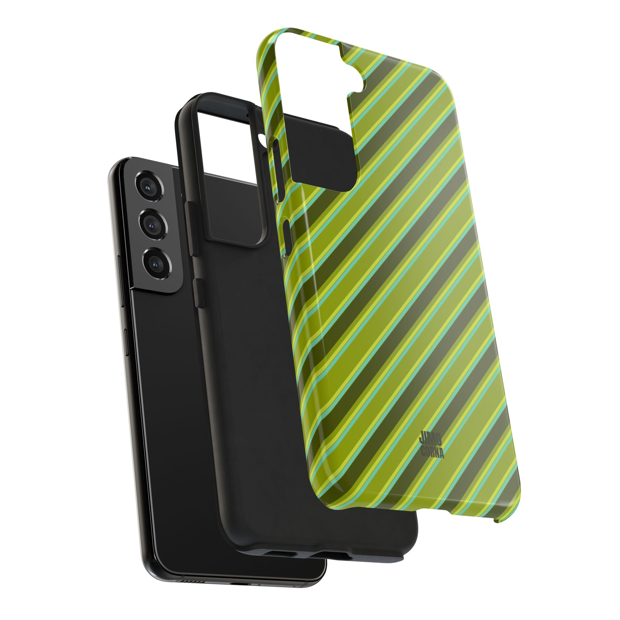 Angelina Stripes | Olive - iPhone Case