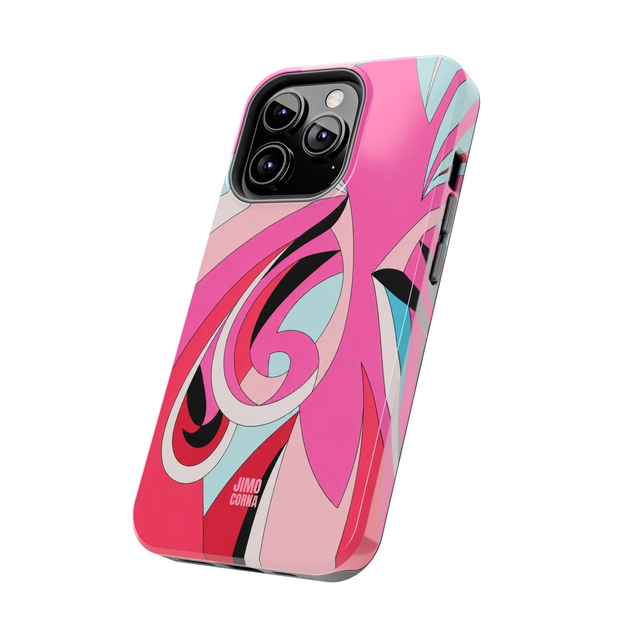 Pink Tropic Swirl iPhone Case
