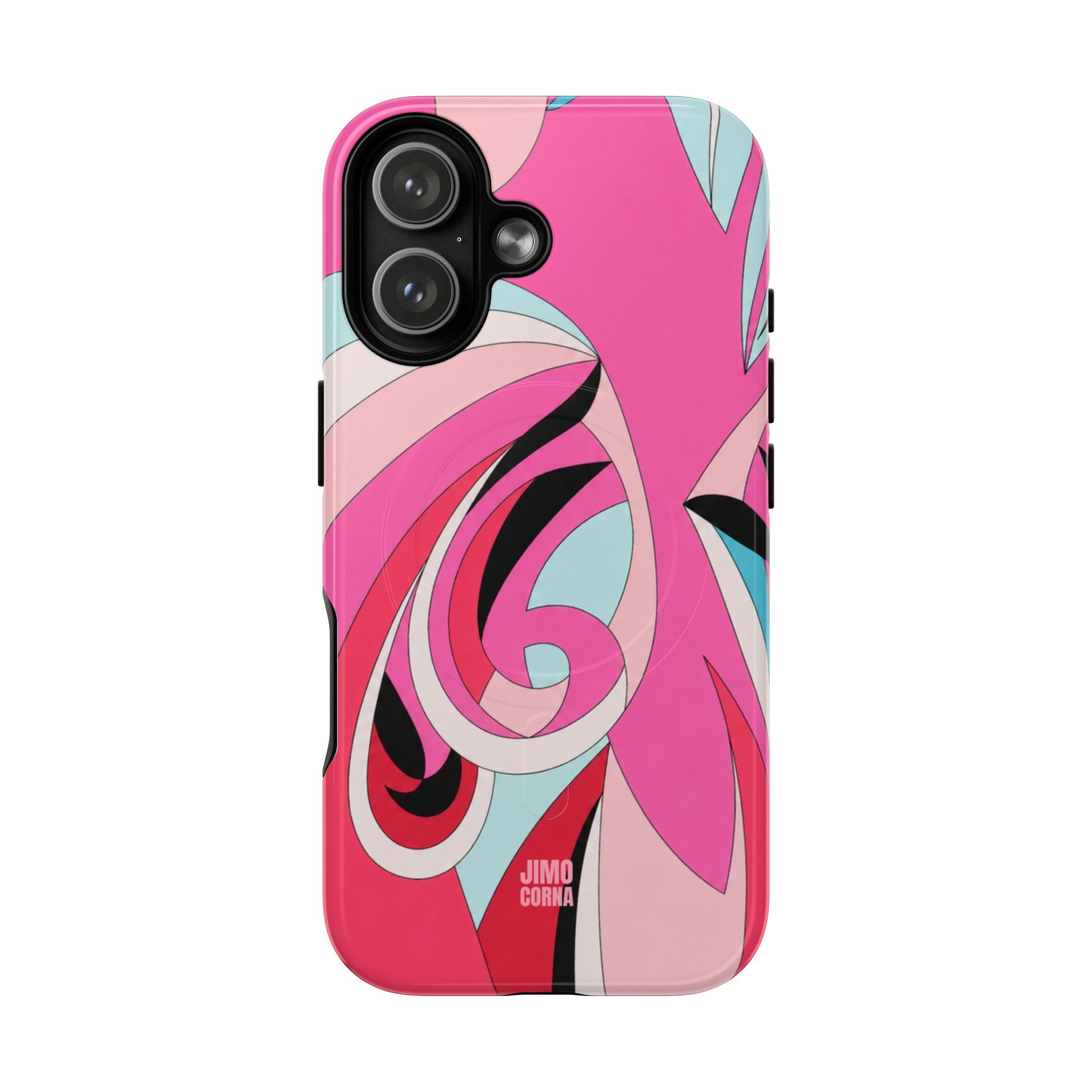 Pink Tropic Swirl MagSafe iPhone Case