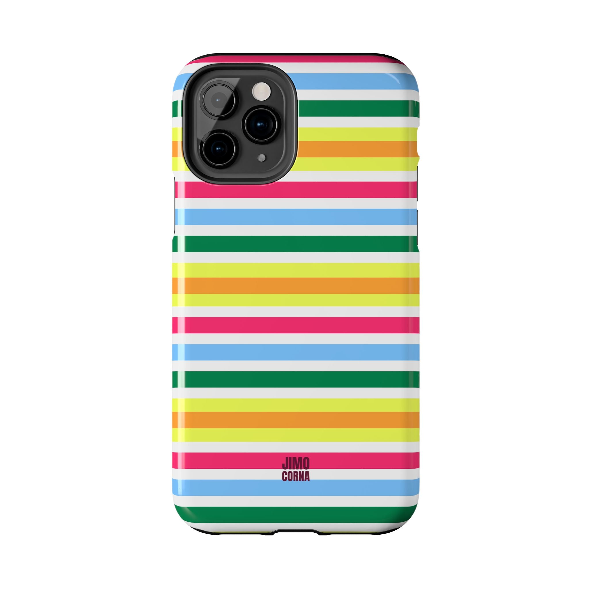Rainbow Sorbet Stripe iPhone Case