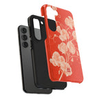 Red Flora Samsung Galaxy Case