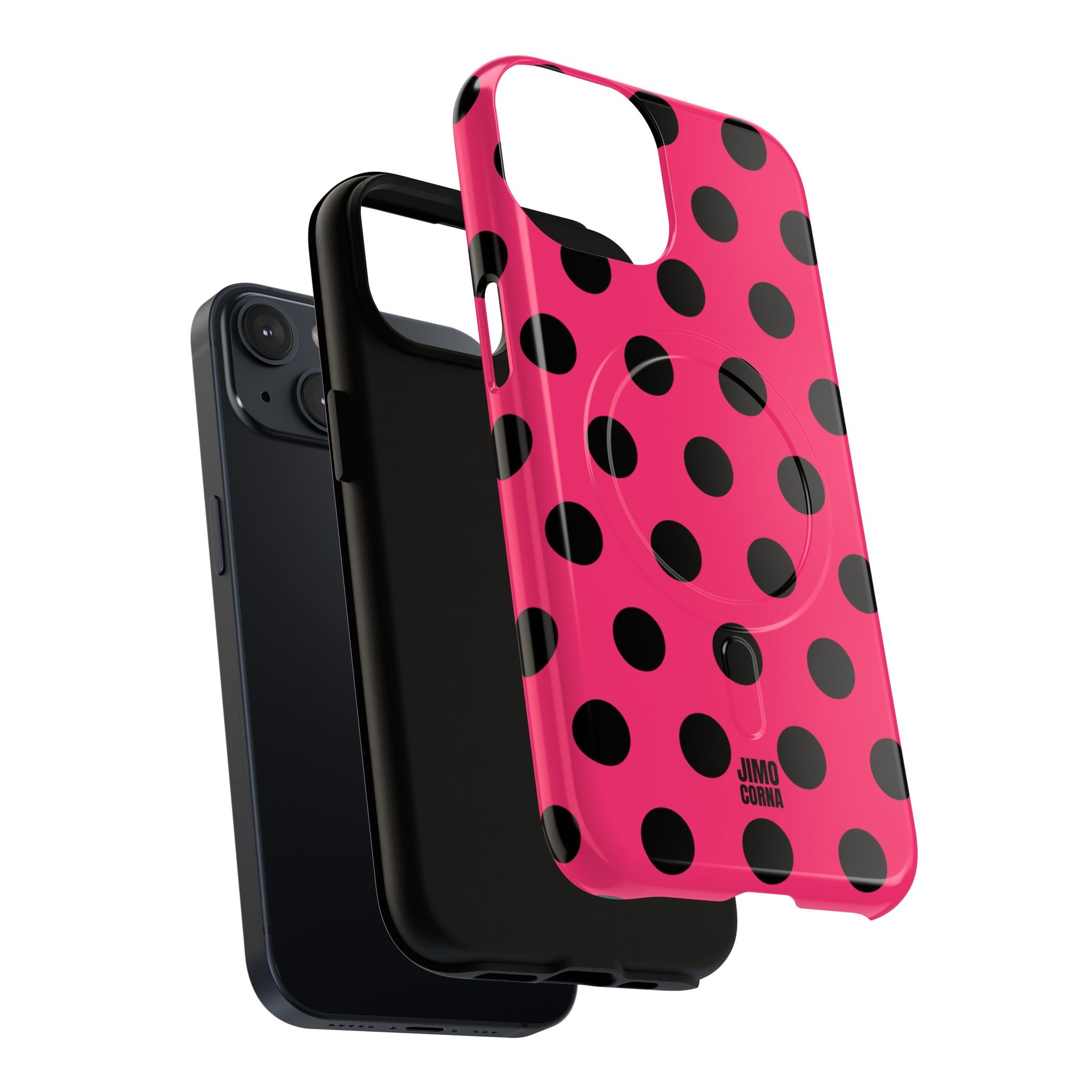 Big Polka Dot | Hot Pink and Black