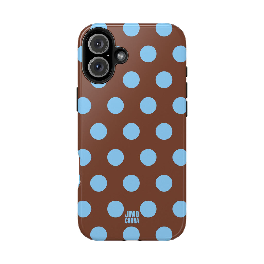 Big Polka Dot | Brown and Blue