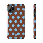 Big Polka Dot | Brown and Blue