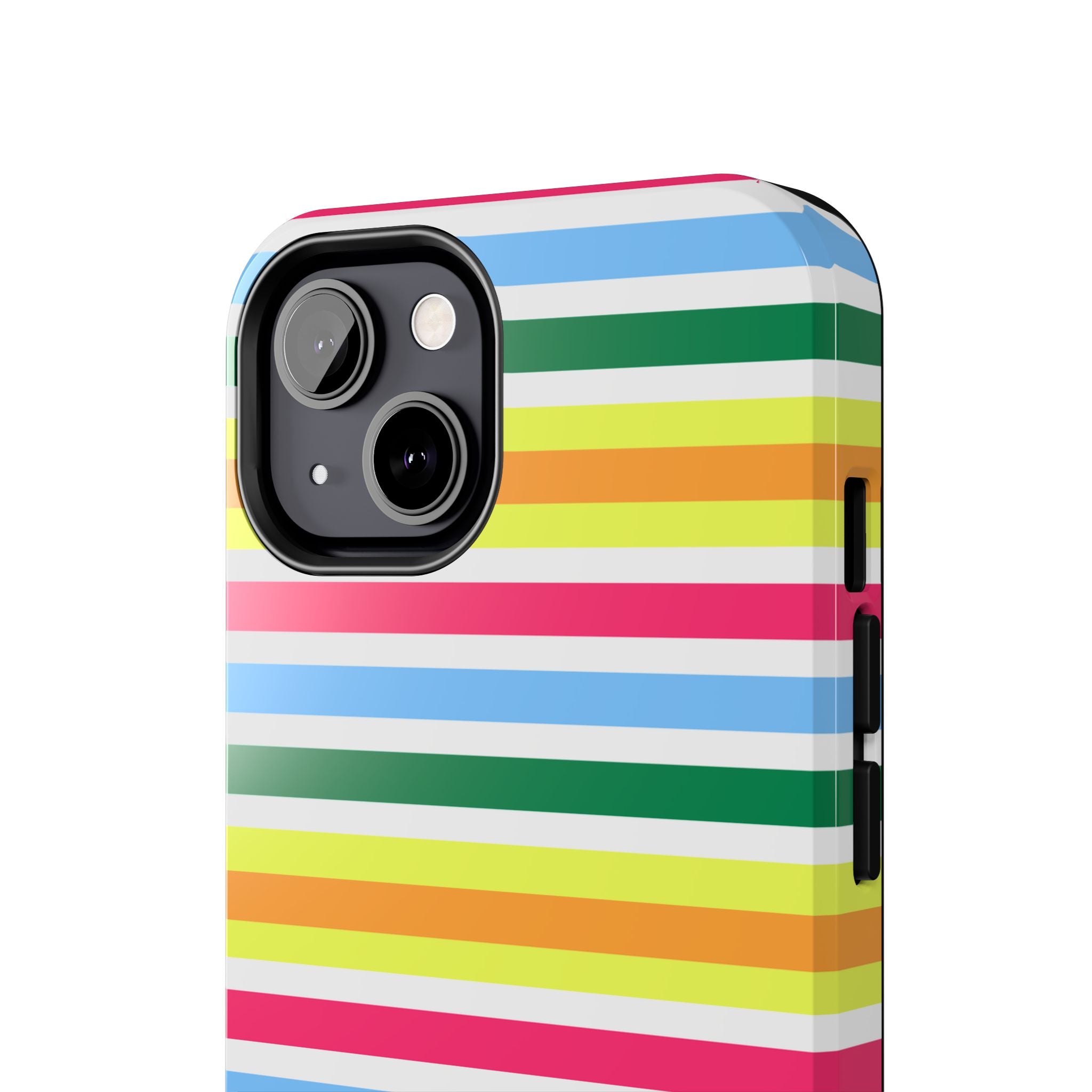 Rainbow Sorbet Stripe iPhone Case