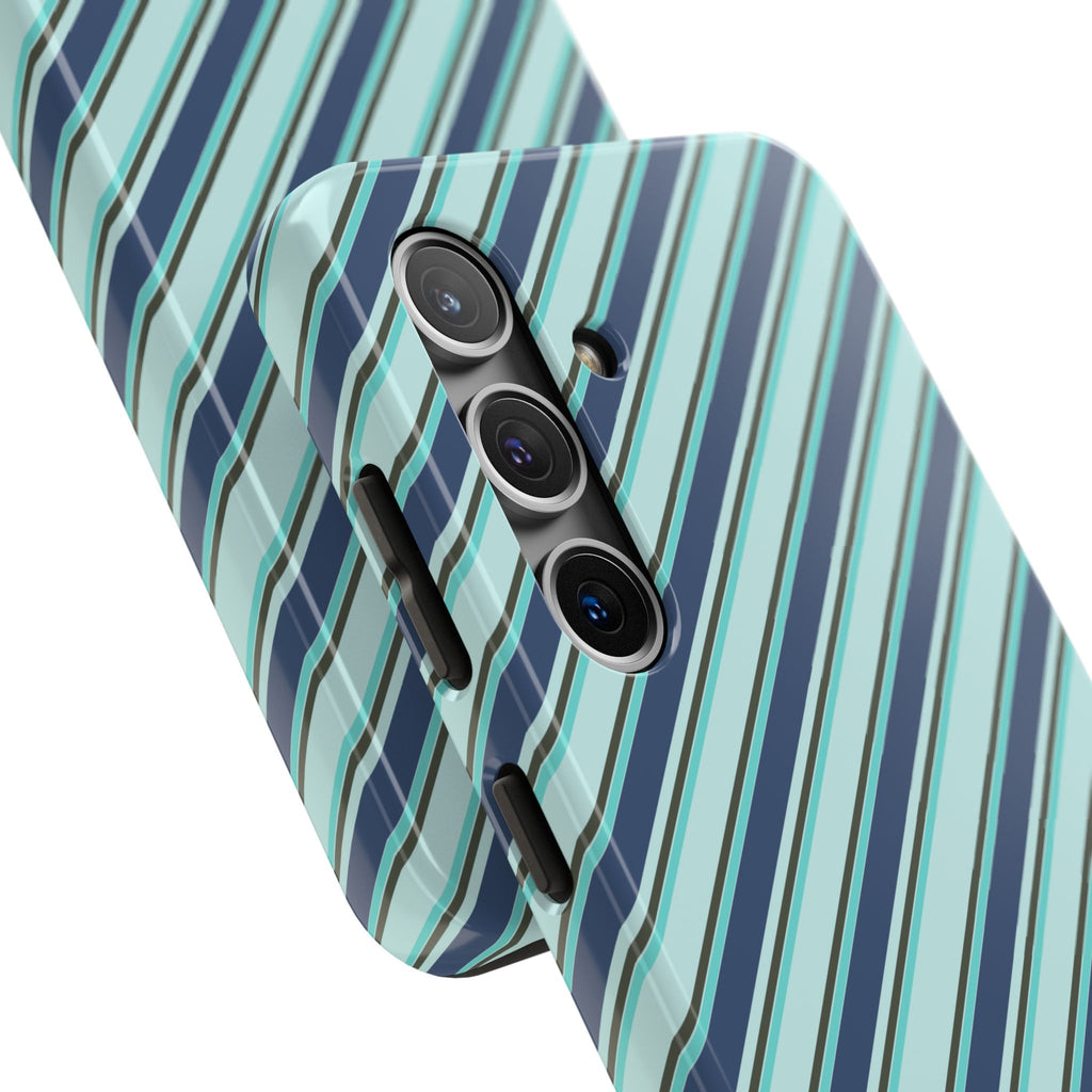 Angelina Stripes | Blue - iPhone Case