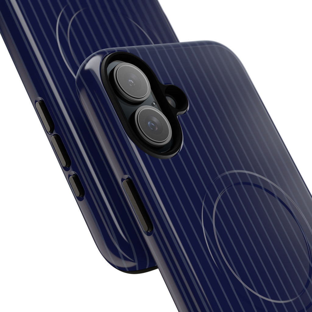 Navy Blue Soft Stripes