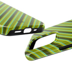 Angelina Stripes | Olive - iPhone Case