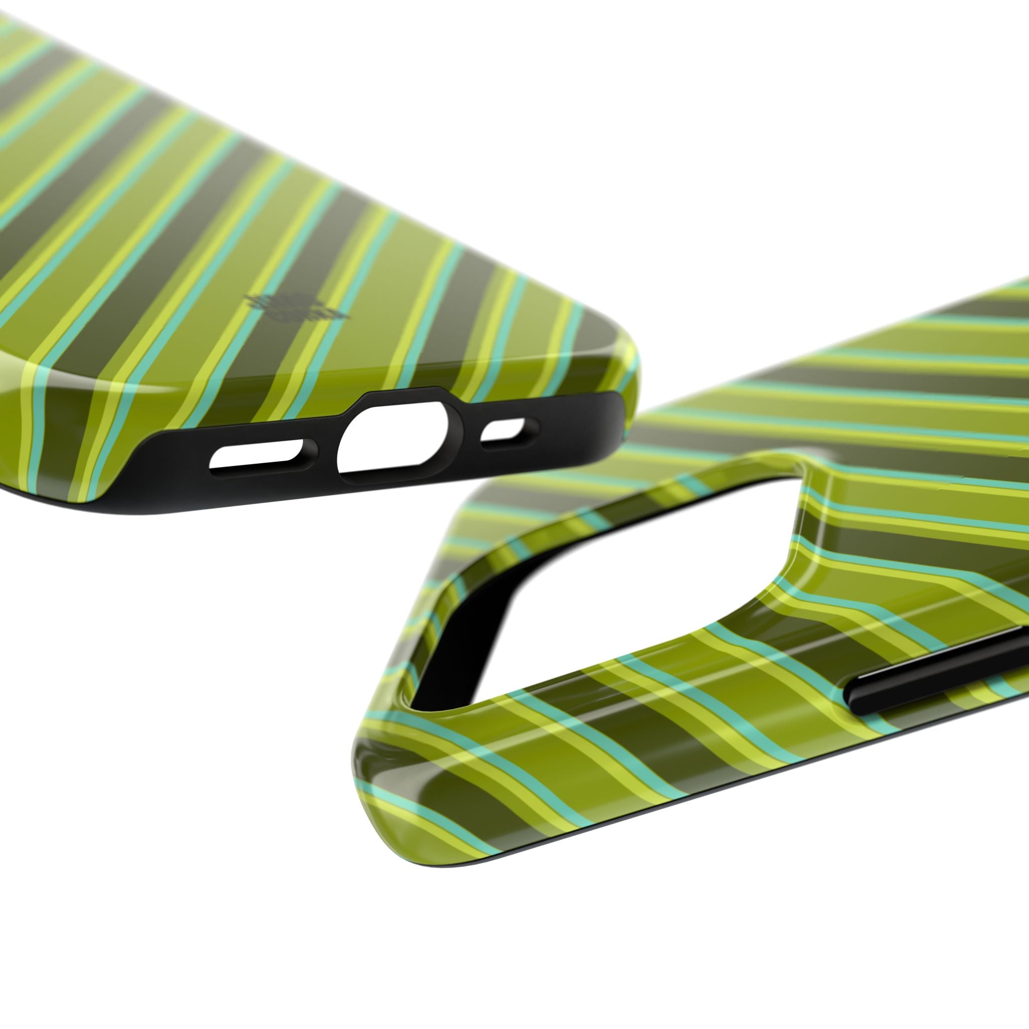 Angelina Stripes | Olive - iPhone Case