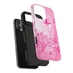 Pink Flutter Garden iPhone Case