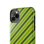 Angelina Stripes | Olive - iPhone Case
