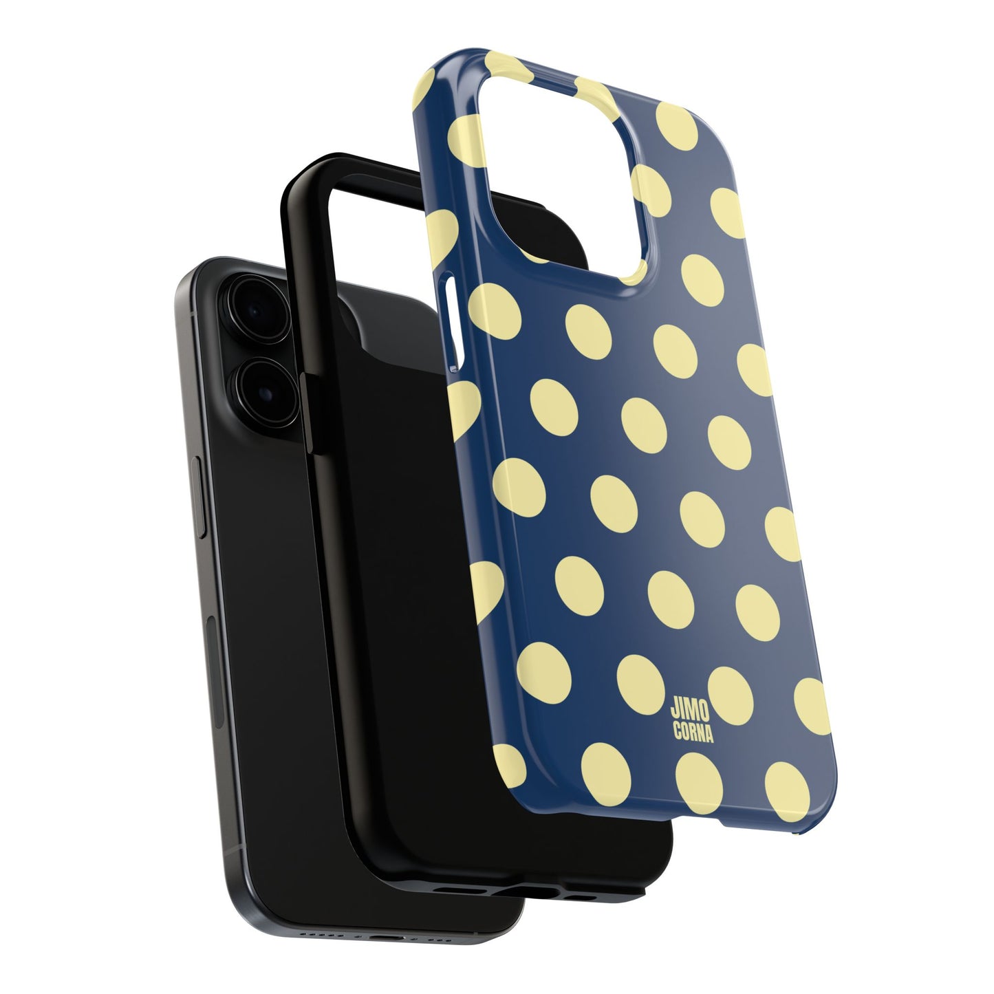 Big Polka Dot | Blue and Cream