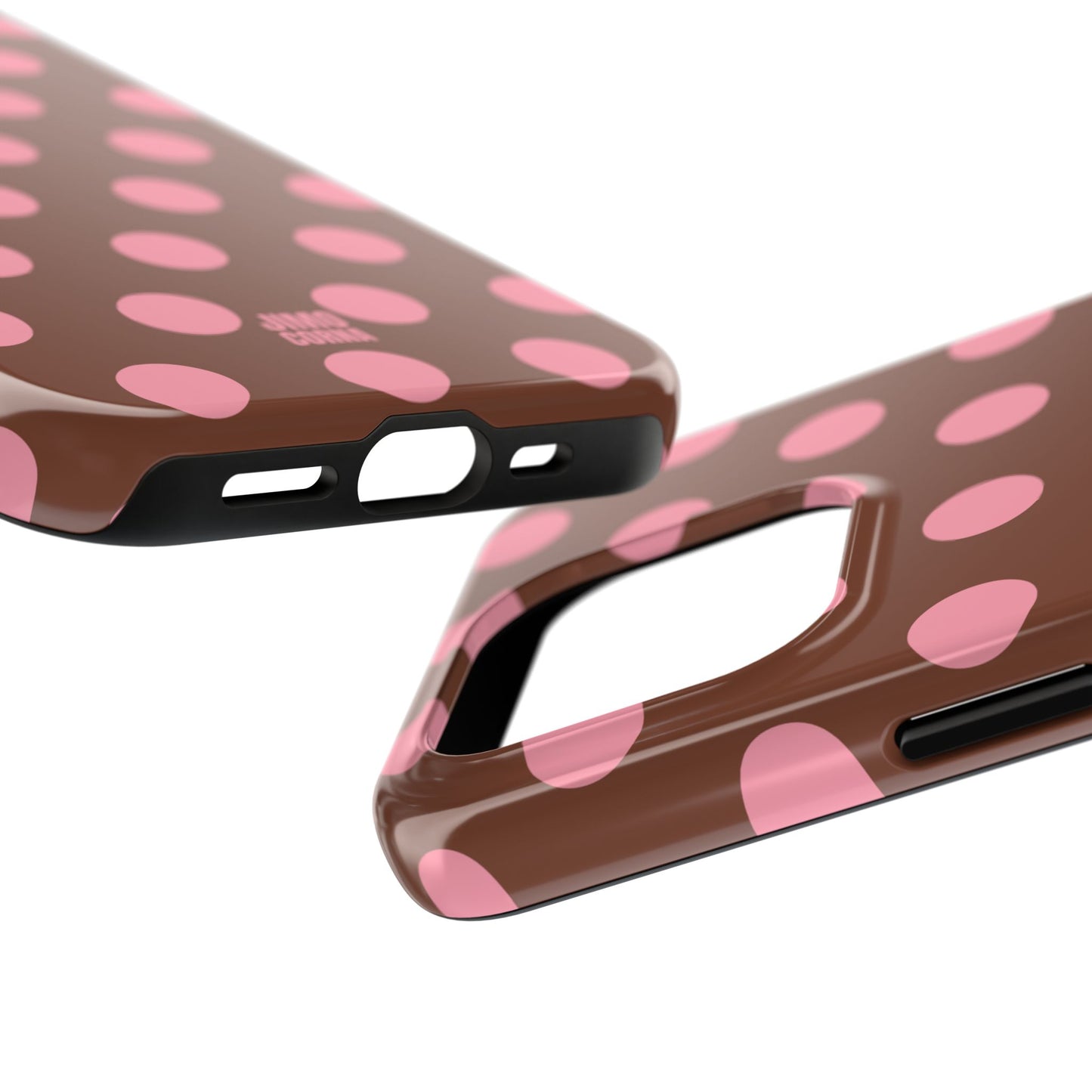 Big Polka Dot | Brown and Pink