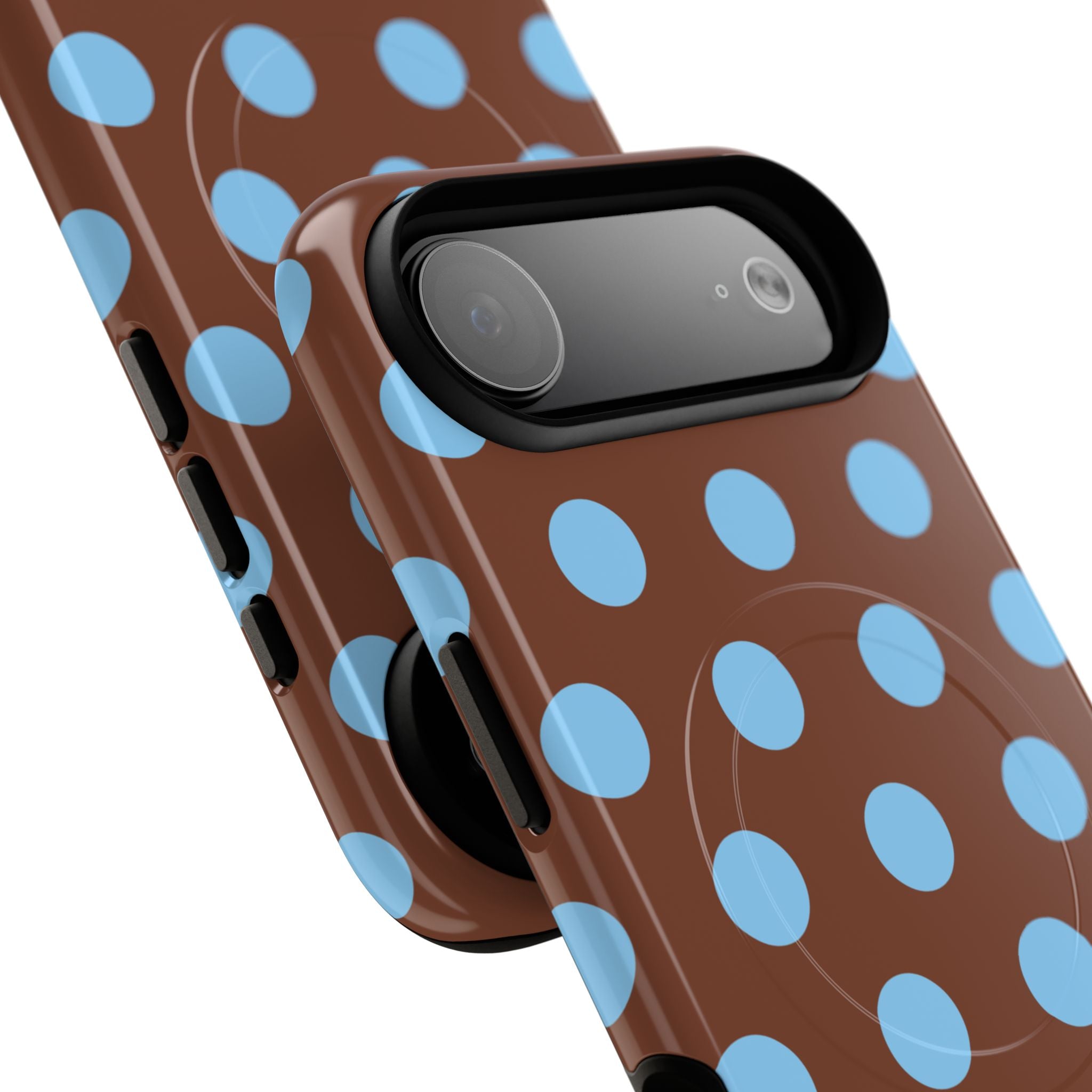 Big Polka Dot | Brown and Blue