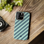 Angelina Stripes | Blue - iPhone Case