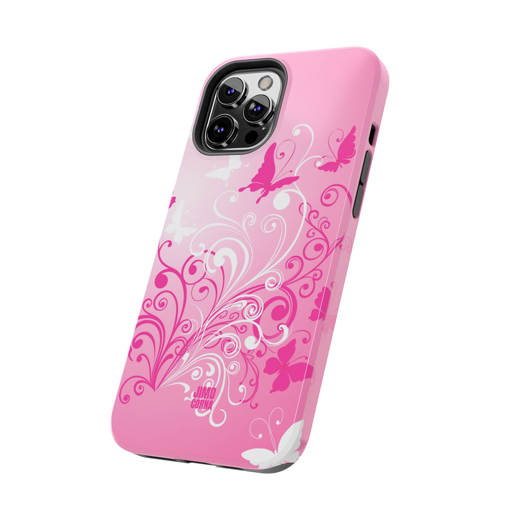 Pink Flutter Garden iPhone Case