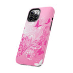 Pink Flutter Garden iPhone Case