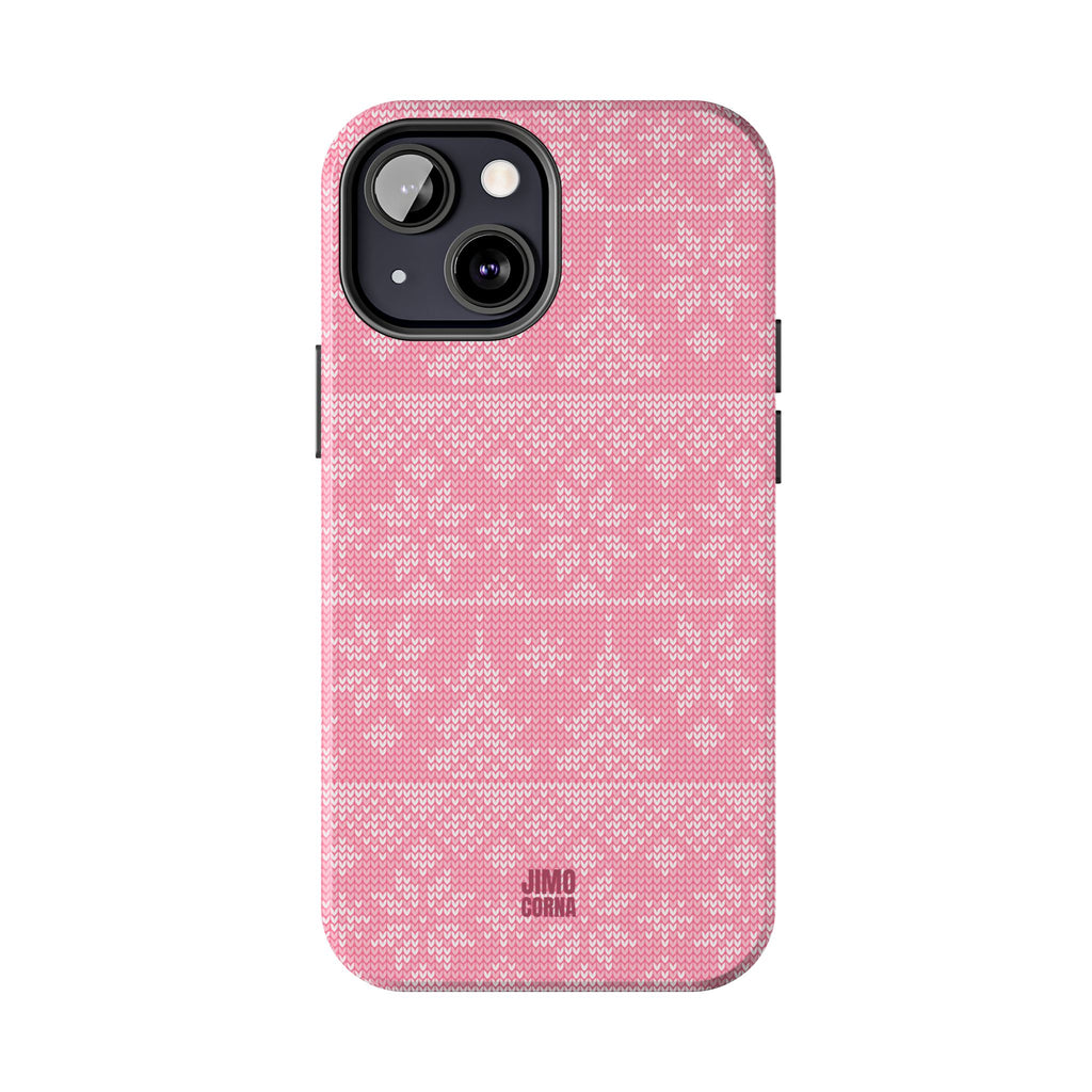 Holiday Knit | Pink iPhone Case