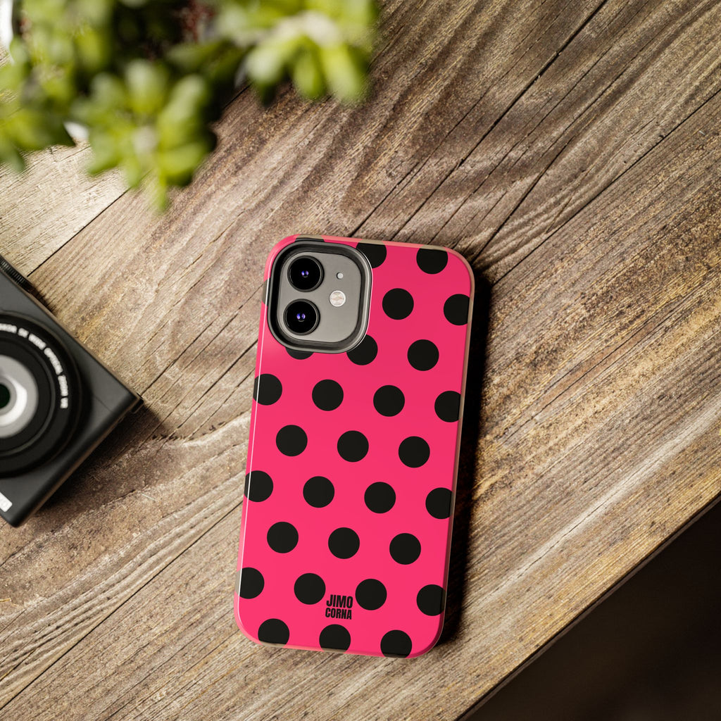 Big Polka Dot | Hot Pink and Black
