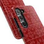 Holiday Knit | Red iPhone Case