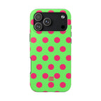 Big Polka Dot | Green and Pink