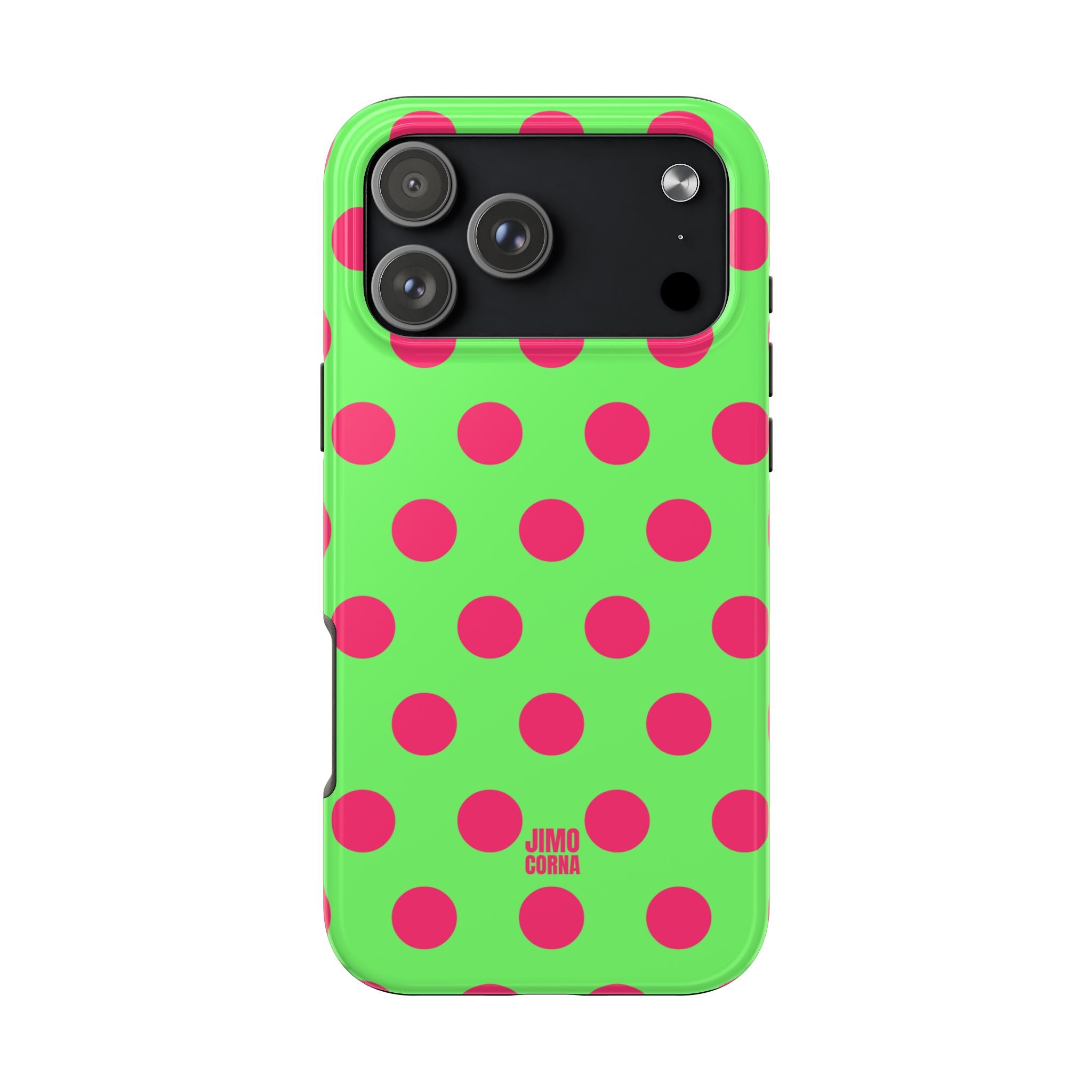 Big Polka Dot | Green and Pink