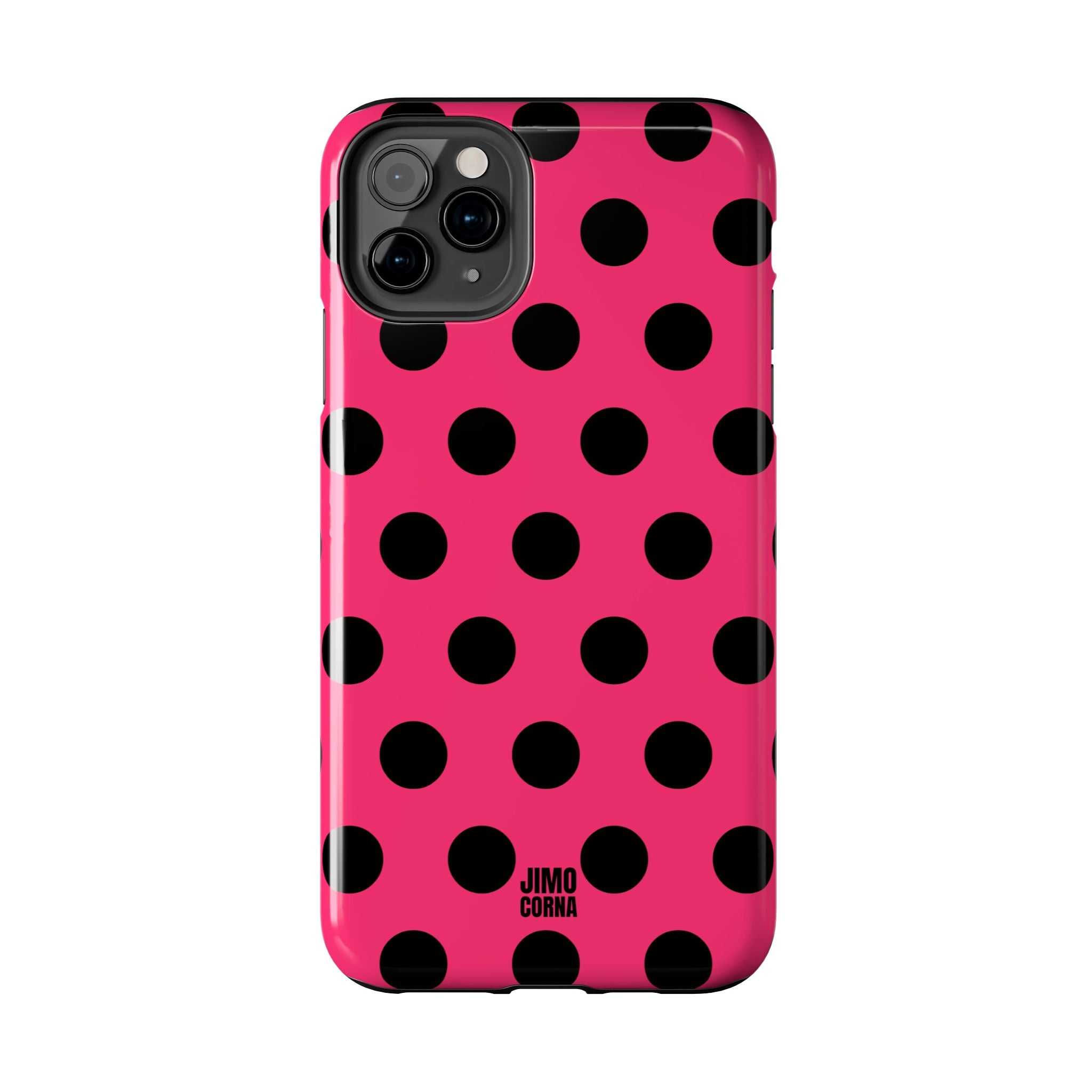 Big Polka Dot | Hot Pink and Black