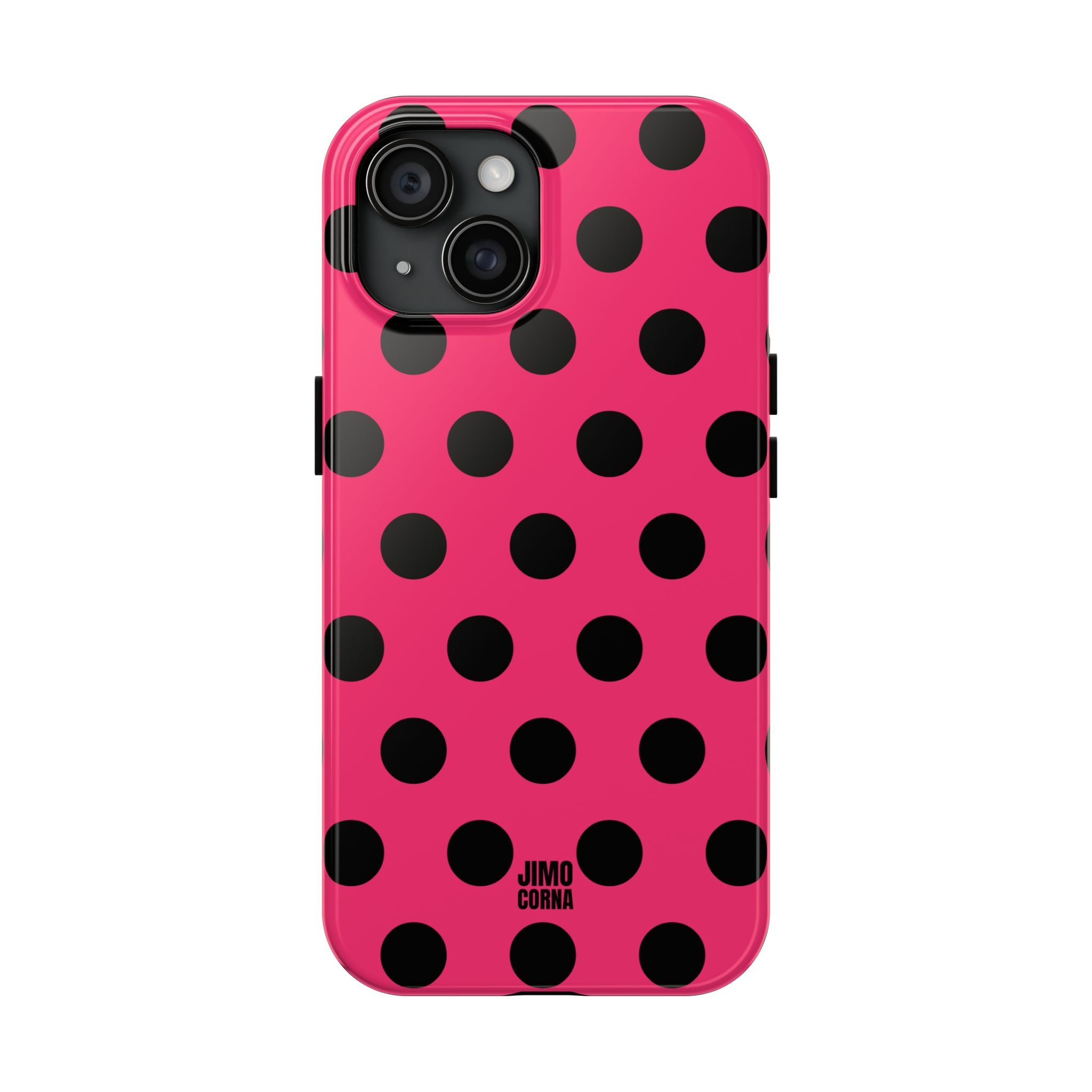 Big Polka Dot | Hot Pink and Black