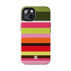 Berry Citrus Stripe iPhone Case