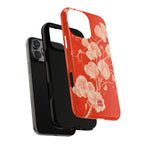 Red Flora MagSafe iPhone Case