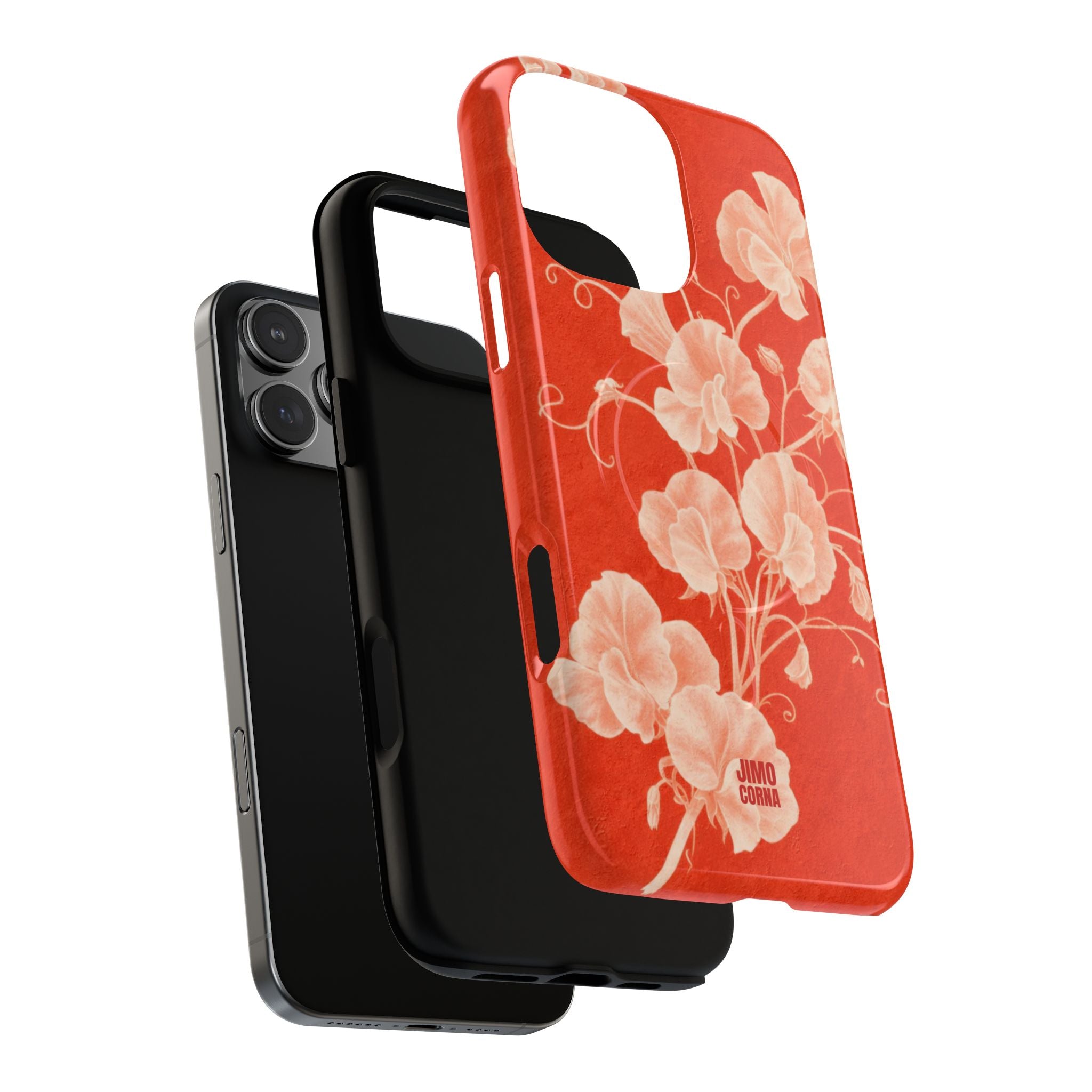Red Flora MagSafe iPhone Case