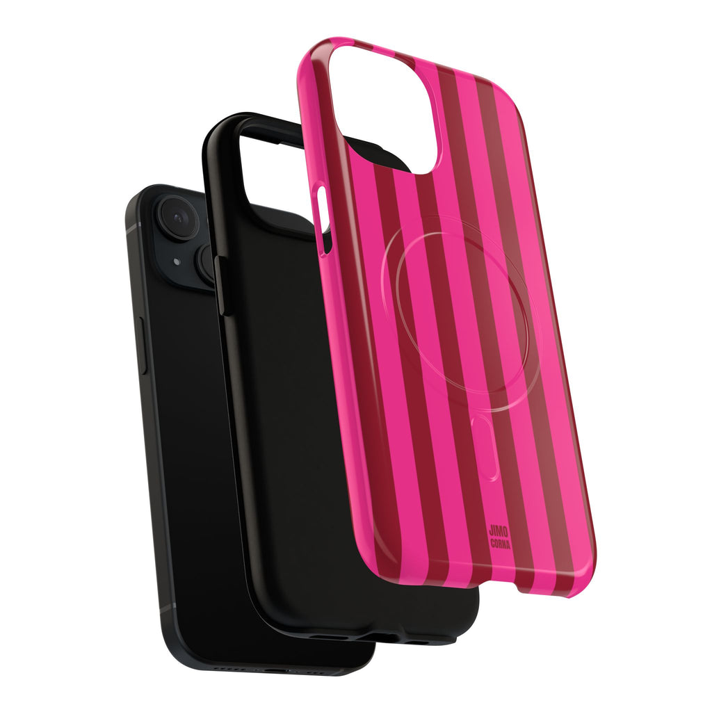 Bold Stripes MagSafe iPhone Case | Strawberry Burst
