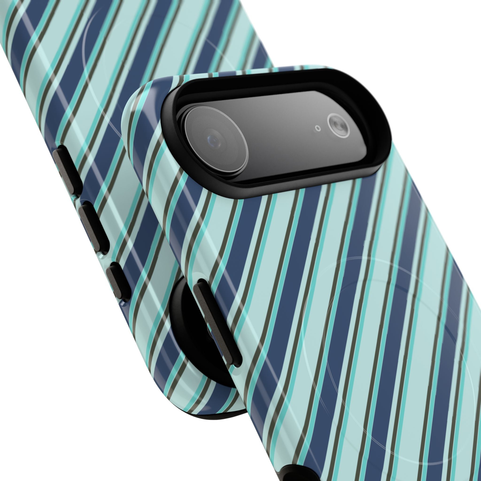 Angelina Stripes | Blue - MagSafe iPhone Case