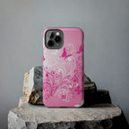 Pink Flutter Garden iPhone Case
