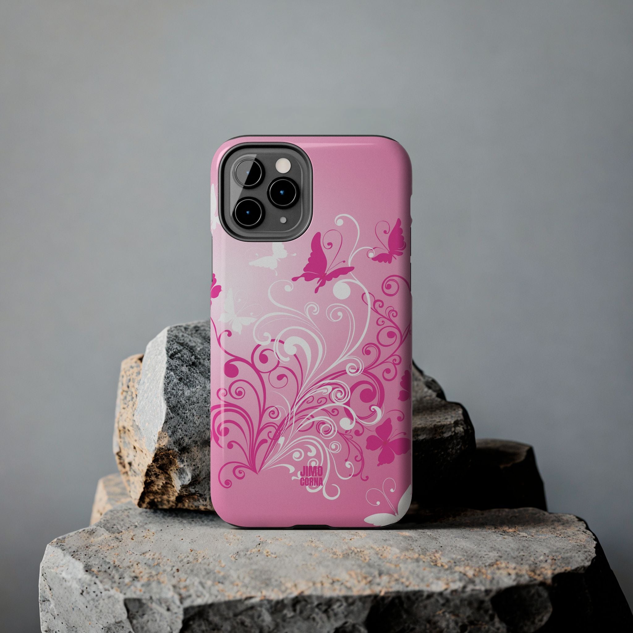 Pink Flutter Garden iPhone Case