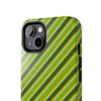Angelina Stripes | Olive - iPhone Case