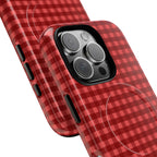 Farm Gingham MagSafe iPhone Case | Red