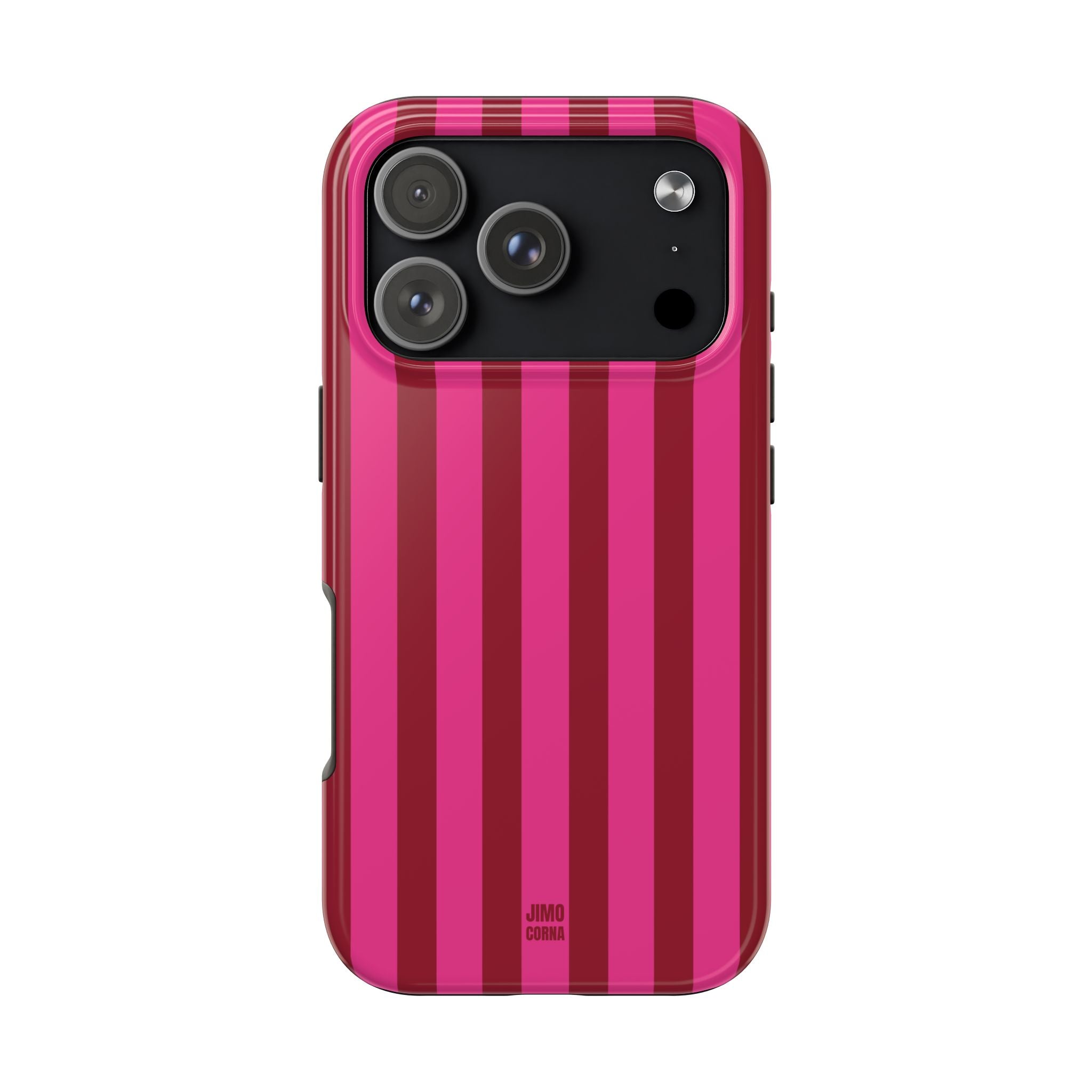 Strawberry Burst Bold Stripes