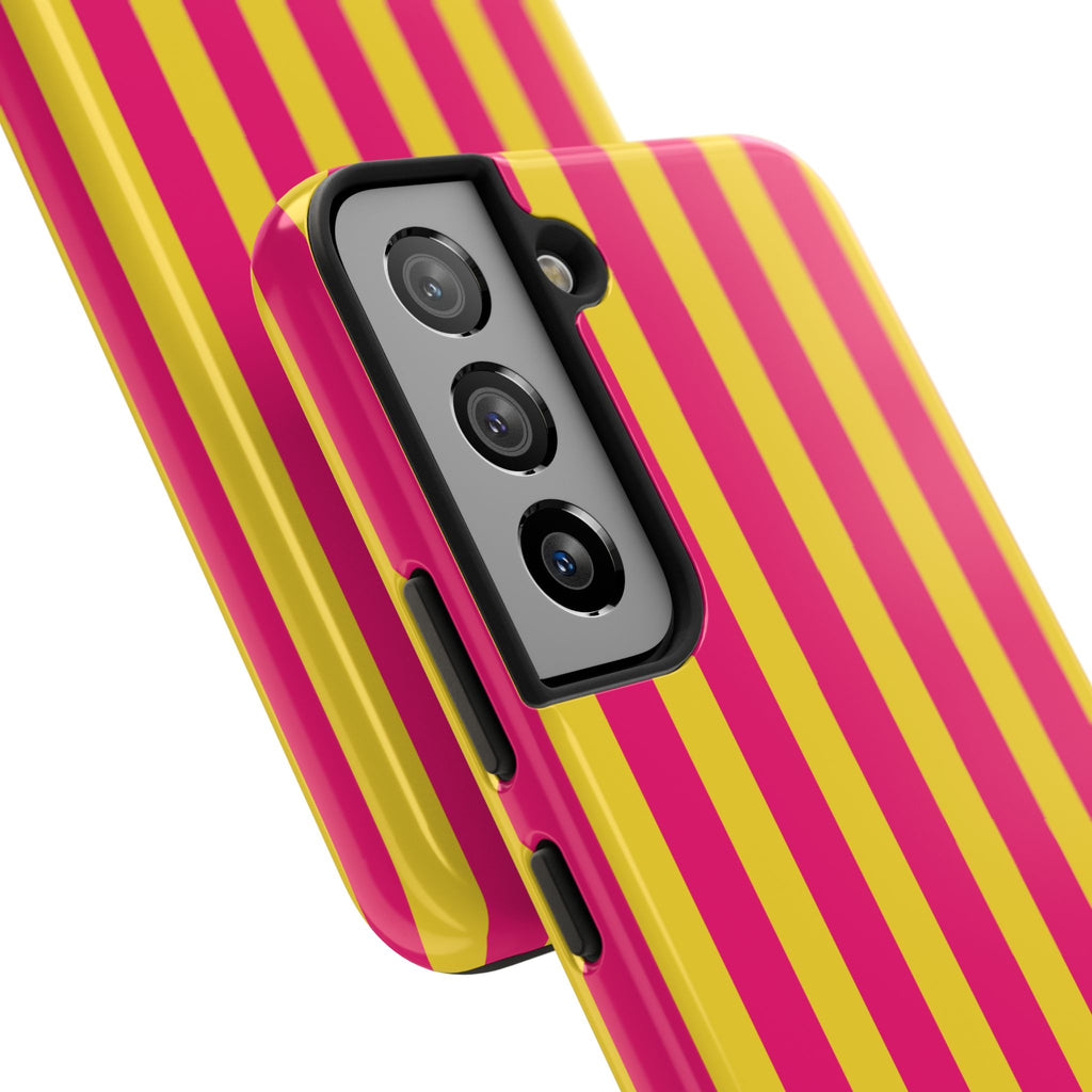 Pink and Yellow Bold Stripes