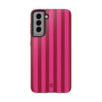 Strawberry Burst Bold Stripes