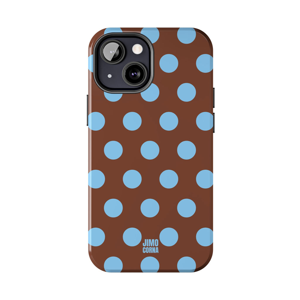 Big Polka Dot | Brown and Blue
